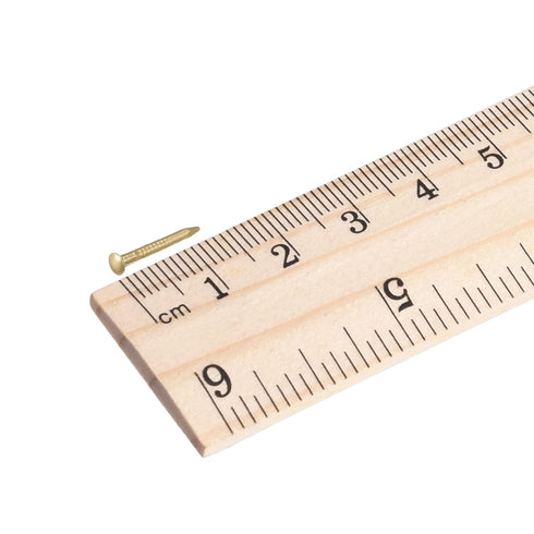 uxcell Small Tiny Brass Nails 1.2x12mm for DIY Decorative Pictures Wooden Boxes Household Accessories 50pcs...