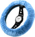 Andalus Brands Fluffy Wool Sheepskin Steering Wheel Cover, Soft & Fuzzy Plush, Universal Fit 14 1/2-15 1/2 Inch, Anti-Slip, Comfortable & Luxuriou...