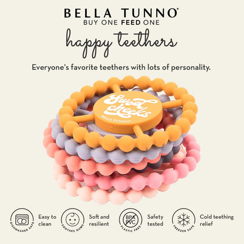 Baby Teether by Bella Tunno, Silicone Teethers for Babies 3-6 months, 6-12 months, Baby Toys, Pacifier, Teething Relief, Boys, Girls, Mama...