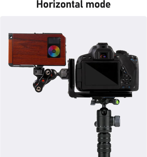 (Real Single) L Bracket Camera for DSLR Vertical Horizontal Switching Tripod Quick Release Plate Compatible with Canon Nikon Sony DJI Osmo Ronin Z...
