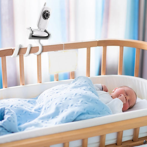 Clamp Mount for Hello Baby Monitor HB30 HB32 HB35 HB50 - Flexible Twist Mount with Adjustable Clamp for Hellobaby Monitor in Crib Cot Shelf...