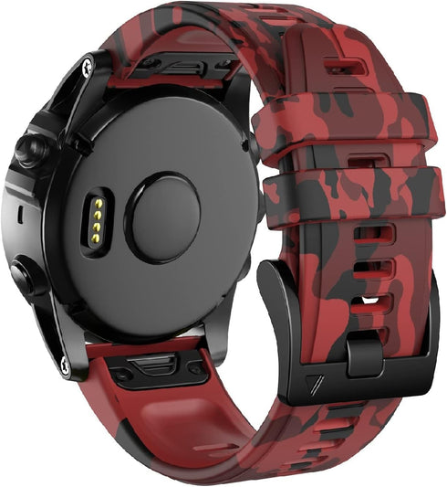 ANCOOL Compatible with Fenix 7X Bands,26mm Silicone Watchbands Replacement for Fenix 5X/Fenix 5X Plus/Fenix 6X/Fenix 6X Pro/Tactix Delta/Descent M...