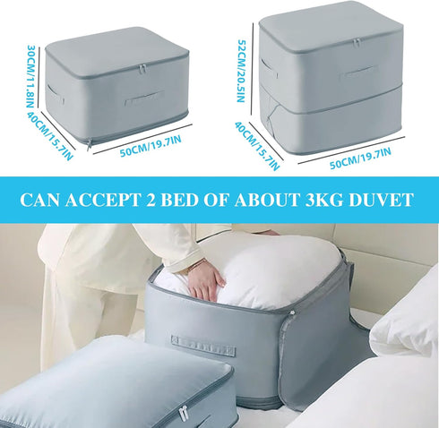Ultra Space Saving Self Compression Organizer - Blanket Organizer, Compression Packing Cubes, Luggage Travel Bag Organizer, Self Compression Stora...