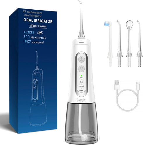 Water flosser for Teeth Cleaning Cordless Oral irrigator Best for Prevent Bad Cavity by 27 superstore...