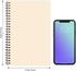 LABUK 7 Pack Blank Notebook 100 Pages Unlined Spiral Notebook Journal Bulk Sketch Books 8.3"x 5.5" Soft Cover Kraft Memo Notepads Diary Planner, 5...