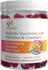 vH essentials Probiotic Gummies with Prebiotics & Cranberry, Concentrated Extract for Urinary Tract Health, Supports Vaginal Microflora Balance fo...