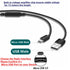 50-Foot(15M) Power Extension Cable, Compatible with Wyze Cam/Wyze Cam Pan, Yi Camera, NestCam Indoor, Blink XT Camera, Netvue Cam, USB to Micro US...