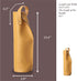 GIFORYA 2PCS Wine Gift Bag, Reusable Leather Wine Tote Carrier, Double Layered Champagne Beer Gift Bags Carrier, for Birthdays Bridal Showers Chri...