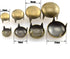 120pcs Bronze DIY Nailhead Round Dome Studs Assorted Kit Leathercraft Rivet Metal Punk Spikes Spots for Punk Rock Leather Craft Clothes Belt Bag S...