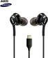 Type C Headphone Earbuds for Samsung Galaxy A53, S21, Galaxy S22, S22 Ultra, Galaxy S20 FE - Designed by AKG - Braided Cable with Microphone and V...
