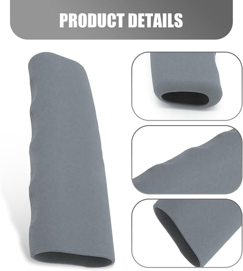 1 PC Car Handbrake Cover, 1.65" x 4.8" x 1.41" Non-slip Corrugated Anti-stretch Silicone Handbrake Protective Decorative Cover, Replacement Retrof...