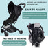 Waterproof Stroller Sun Cover UV Protection Baby Stroller Sun Rain Cover Adjustable Buggy Sun Rain Shied Blackout Canopy Sunblock Cover for Travel...