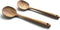 FAAY 2 Teak Serving Spoons, 9.5 Inches Wooden Spoon, Salad Servers, Handcrafted from High Moist Resistance Teak, 100% Healthy Utensils...