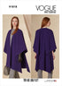 Vogue Misses' Loose-Fitting Unlined Cape Sewing Pattern Kit, Code V1818, Sizes XS-S-M-L-XL-XXL, Multicolor...