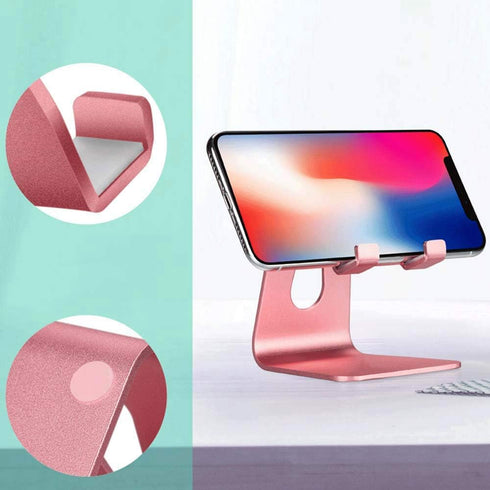 2020 Adjustable Cell Phone Stand, Phone Holder for Desk Holder, Aluminum Desktop Stand Compatible with iPhone Xs Max Xr 8 7 6 6s Plus 5s Charging,...