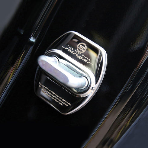 Stainless Steel Car Door Lock Striker Cover Decoration and Protection Buckle Trim for Kia Stinger 2017 2018 (Silver)...