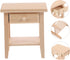 SAFIGLE Doll House Side Cabinet Miniature Bedside Table Miniature Bedside Cabinet Dollhouse Bookshelf an Fittings Doll House Furniture Nightstand ...