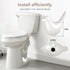 Toilet Bolt Caps, Include 2Packs Ceramic White Birds Toilet Bolt Covers & 4Packs Universal Toilet Bolt Caps, Cute Bathroom Decorative Toilet Floor...