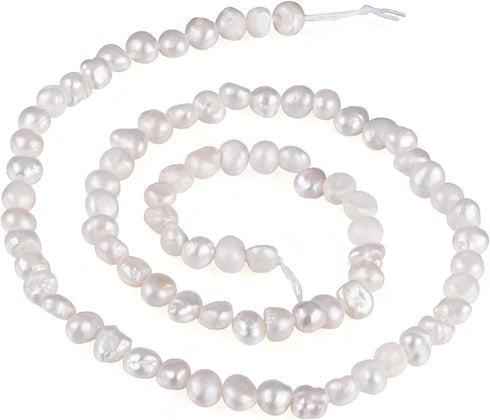 Beadthoven 90pcs/strands Natural Cultured Freshwater Pearl Beads 3-4mm Mini Pearls Irregular Nuggets Pearl Beads for DIY Bracelet Necklace Jewelry...