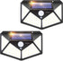 Solar Lights Outdoor IOTSES, 100 LED 270°Wide Angle PIR Motion Sensor Waterproof Durable Solar Powered Security Wall Lights 3 Modes for Fence, Fro...
