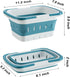 Foldable Plastic Shower Caddy Basket 2 Pcs, Portable and Durable Toiletries Caddy with Handles Ideal for Dorm, Bathroom, Cleaning, Kitchen, Campin...