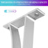 Sturdy Curtain Rod Brackets, Silver, Holds 1 Inch to 1 1/4 Inch Rods, Wall Mount, Set of 2...