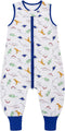 Miracle Baby Sleeping Sack with Feets TOG 0.5 Sleepsack Toddler Sleep Sack with Legs 100% Cotton Sleeveless Baby Wearable Blanket Baby Sleeping Ba...