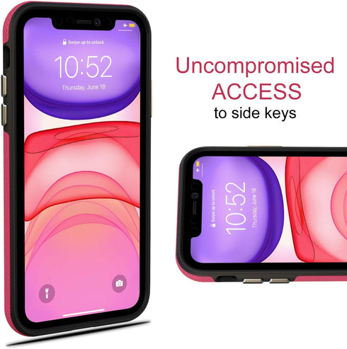 CellEver Heavy-Duty Case for iPhone 11 - Dual Layer, Military Grade Protection, Elevated Screen & Camera Protection, Slim, Shockproof Non-Slip Pho...