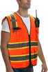 9 Pockets High visibility Class 2 Safety Vest?Hi Vis Vest with 2 inch wide Reflective Strips security vest with Zipper construction work vest for ...