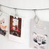 TFu Wall Hanging Photo Display, DIY Picture Photo Frame String with 12 Clips for Hanging Photos Notes and Artworks …...