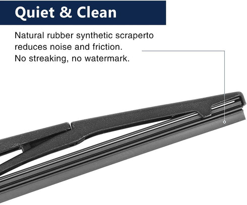 X AUTOHAUX Car Rear Windshield Wiper Blade Arm Set for Mazda3 2010-2013 14 Inch 355mm...