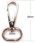 15 Pcs 3/4" Inside Diameter Oval Ring Lobster Clasp Claw Swivel for Strap Push Gate Lobster Clasps Hooks Swivel Snap Fashion Clips (Silver, 3/4 in...