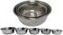 5 Pc. Nested Stainless Steel Bowl Set | Graduated Sizes 2.25" to 3.25" | Multi-Functional | Dishwasher Safe | Elegant Space-Saver...