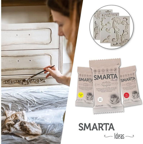 Smarta Air Dry Soft Modeling Clay 250g (Beige)...