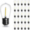 25-Pack S14 LED Bulb String Light Bulbs 7 Watt Equivalent Equivalent Daylight White 6000K 0.65W E26 LED Edison Replacement Light Bulbs for Indoor ...