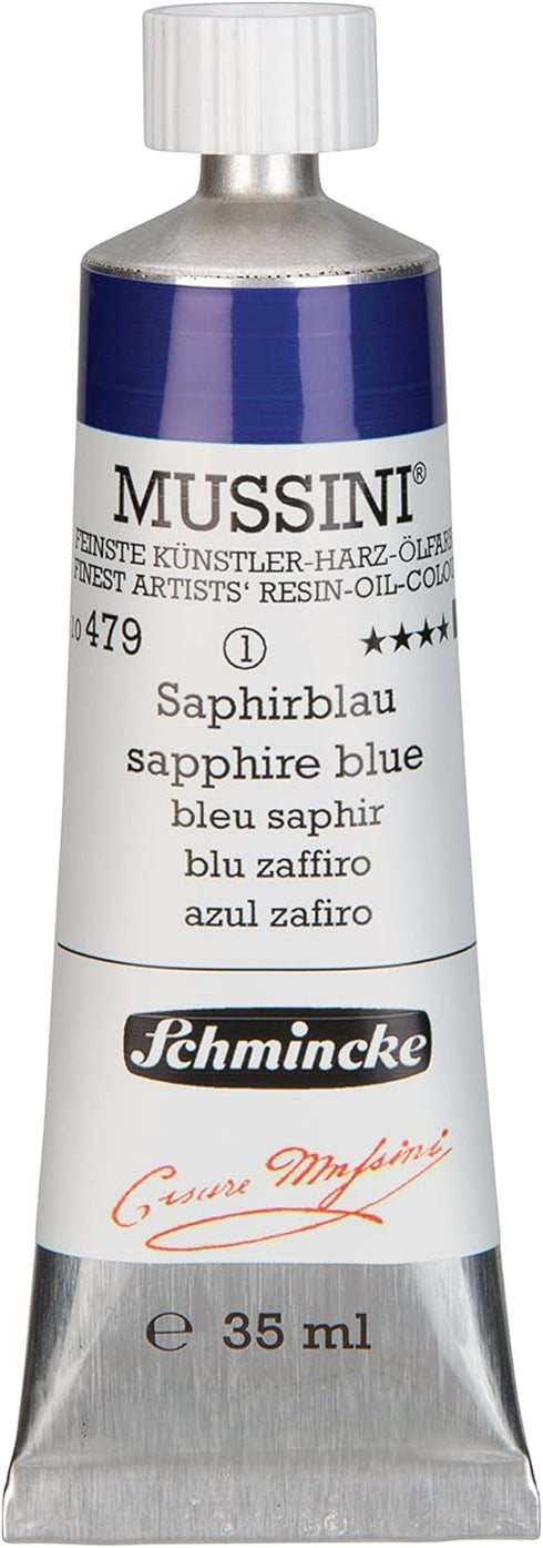 Schmincke MUSSINI® - finest artists' resin oil colors, sapphire blue - 35 ml...