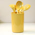 Calypso Basics 5 Piece Kitchen Utensil Holder for kitchen counter, Utensils crock with Heat Resistant Spoon, Slotted Spoon, Ladle, Spatula BPA Fre...