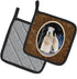 Caroline's Treasures SS8364PTHD Starry Night Wheaten Terrier Soft Coated Pair of Pot Holders Kitchen Heat Resistant Pot Holders Sets Oven Hot Pads...