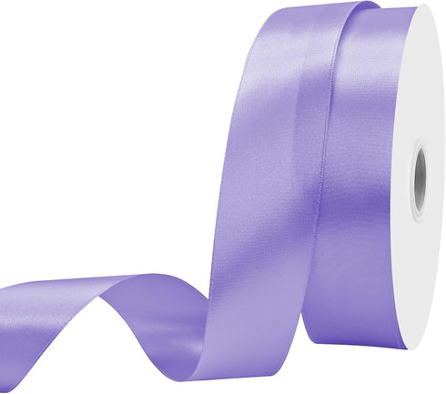 Maclemon 1-1/2 inch Wide 100 Yards Double Face Light Purple Satin Ribbon Fabric Ribbon for Gift Wrapping Very Suitable for Weddings Decoration Bou...