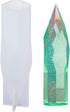 Green Resin Molds Crystal Tower Large Ornaments Epoxy Resin Casting Molds Silicone Point Molds for Resin DIY Crafts Keychains Jewelry Making Resin...