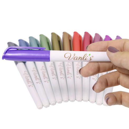 Vanli’s Temporary Tattoo Markers – Body Markers For Adults & Teens – 10 Waterproof Fake Tattoos And 30 Tattoo Stencil Paper Included – Body Art Ma...