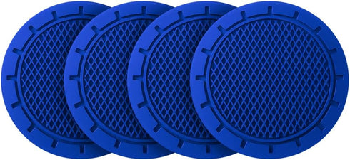 4 Pack Car Cup Holder Coaster, 2.75 Inch Diameter Non-Slip Universal Insert Coaster, Durable, Suitable for Most Car Interior, Car Accessory for Wo...