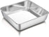 P&P CHEF Square Baking Cake Pans, Small Stainless Steel Lasagna Brownie Pan For Birthday Cake Bread Pie, Non-toxic & Durable, Smooth Rim & Leakpro...