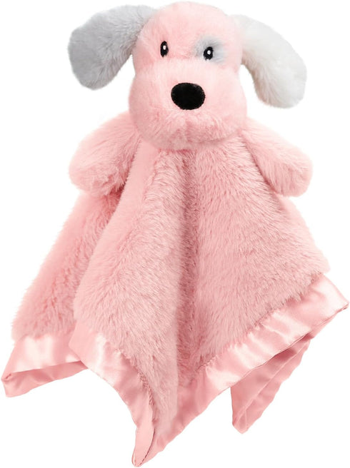 Puppy Baby Security Blanket for Toddler Infant Newborn Boys and Girls Soft Lovey Stuffed Animal with Plush Fabric and Satin Backing, Lovely Snuggl...