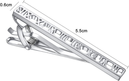 Tie Clip for Men 2.4" Simple Tie Bar Business Fathers Day Wedding Birthday Jewelry Gift...