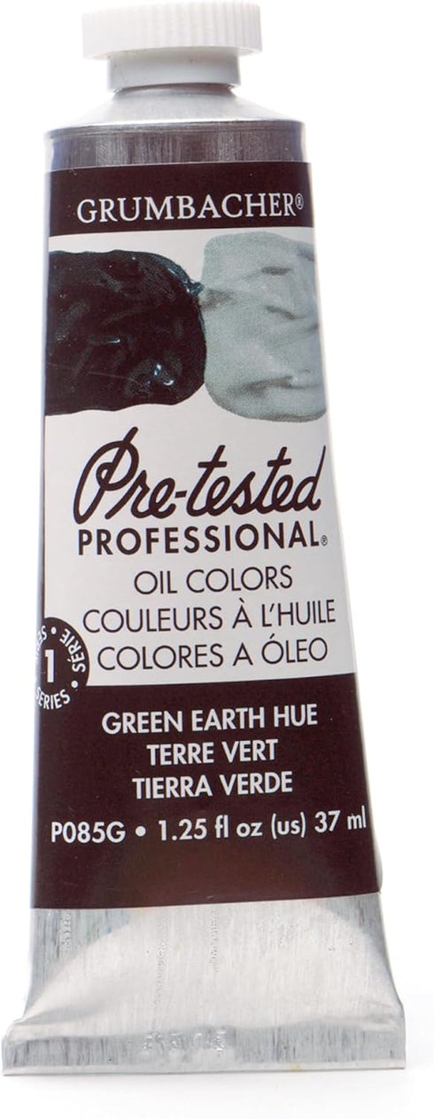 Grumbacher Pre-Tested Oil Paint, 37ml/1.25 Ounce, Green Earth (Terre Verte) (P085G)...