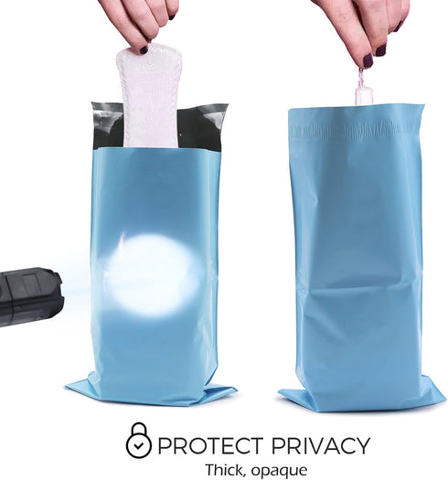 Sanitary Napkin Disposal Bags, 100 Count, Blue, 3 Ounce Capacity, Sealable and Prevents Odors...