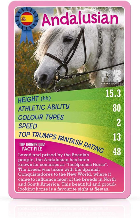 Top Trumps Horses and Ponies and Unicorns Classic Card Game, Learn Facts About Falabella, Shetland and The Andalusian in This Educational Packed G...