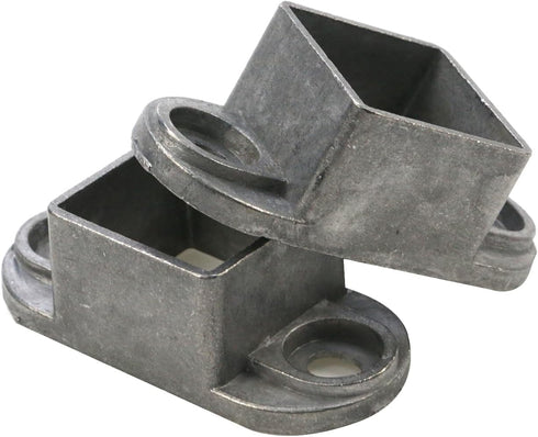 MY MIRONEY 10PCS 1.26" x 1.26" Square Post Flange Base Aluminum Alloy Floor Mount Post Flange Hardware Deck Railing Bracket for Fence or Deck...
