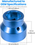 Fuel Filter/Oil Filter Socket 24mm / 36mm Reversible Fuel Filter Cap Remover and Installer Assistant for 2003-2010 6.0L / 6.4L Ford Powerstroke Di...